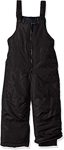 London Fog Boys' Classic Heavyweight Snow Bib Ski Pant Snowsuit, Black, 8