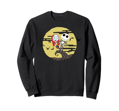 Sweatshirt Disney Jack and Sally pull chaud contre le froid hivernal