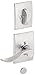 Schlage Lock Company F94ACC626CENLH Satin Chrome Interior Pack Accent Lever Left Handed Dummy Interior Pack with Deadbolt Cover Plate and Decorative Century Rose