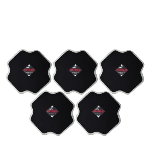 Image of Bias Ply Tyre Repair Patch No. 6 | Durable Heavy-Duty Tyre Patch for Bias Tyres | Automotive Repair Accessories | Box of 5 Pcs for Car, Truck & Bike