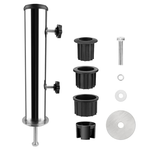 Tube Universel En Acier Inoxydable, Kit De Support De Parasol En Acier Inoxydable, Acier Inoxydable Pied Parasol, Accessoires Pour Parasols Avec Base En Tube...