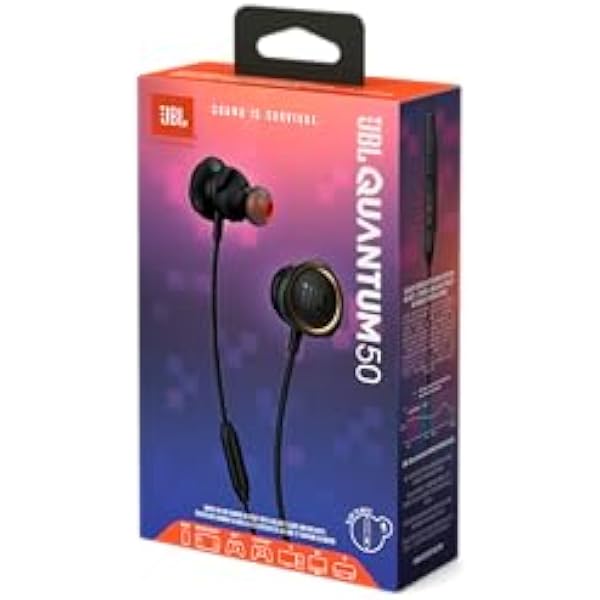 JBL Quantum 50 Écouteurs Avec fil Ecouteurs Jouer Bluetooth Noir