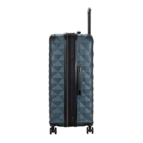Kenneth Cole REACTION Diamond Tower Luggage Collection Lightweight Hardside Expandable 8-Wheel, Emerald, 2-Piece Set (20… - Image 7