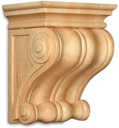 White River Classic Corbel, Lindenwood, 7 inch W x 5½ inch D x 9 inch H