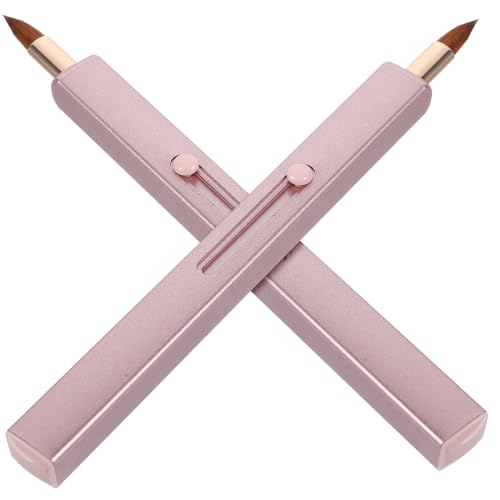 BELLIFFY Precision Lip Brush Applicator Set Retractable Lip Brush Double-sided Compact Travel-ready Makeup Tool for Women