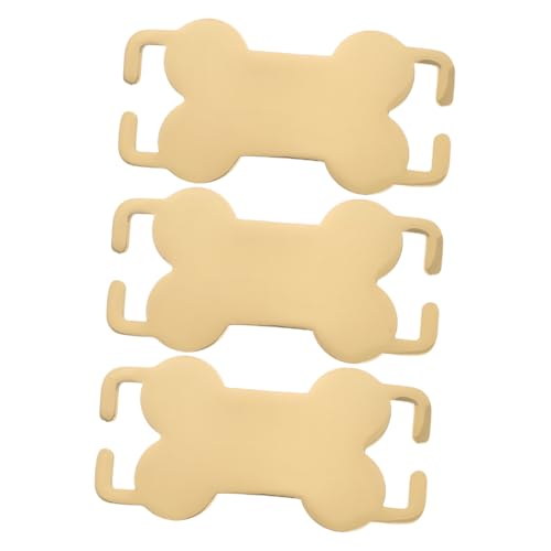 TOYANDONA 3Piezas Etiquetas De Identificación Para Perros Inoxidable Personalizables y Resistentes