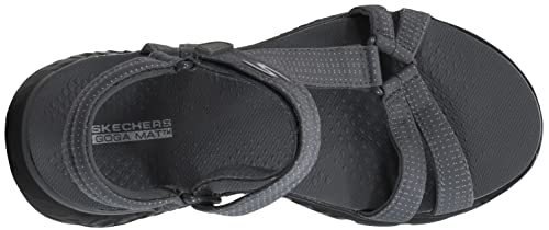 Skechers Skechers Women's On The Go 400 Radiance Sandal, Charcoal/Black, 10 M US