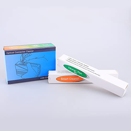 Ftth Optical Fiber Pen Tool 2.5Mm Lc Mu 1.25Mm Sc Fc St Lc Connector Fiber Optic Cleaning Box - 500+ Cleans #TOP5