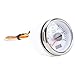 Fockety Tachometer Gauge, 52mm 2inch 3000RPM Universal Car Tachometer with Hour Meter & 7 Color Backlights, 9-32V Electric, RPM Meter Kit for Truck, Tractor, Car (White Dial Silver Bezel CX6224)