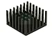 WAKEFIELD ENGINEERING 625-60AB 625 Series 25 x 25 x 15.2 mm Square Black Anodized Omnidirectional Heat Sink - 10 item(s)