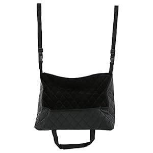 Auto Netto Houder, Auto Handtas Houder Netto Zak Tussen Stoelen Nylon PU Leer Zwart voor Telefoon Tablet Portemonnee…