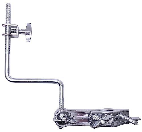 Z Shape Cowbell Arm Boom Holder 3/8" Accesorio para Montaje de Percusión Acero con Recubrimiento Cromado miniatura 4