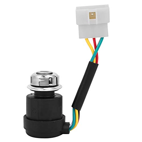5 Wire Ignition Switch Replacement for 178F 186F Engine Air Cooled Tiller Electric Start System with 2 Keys Universal Starter Switch for Lawn Mower Garden Tractor