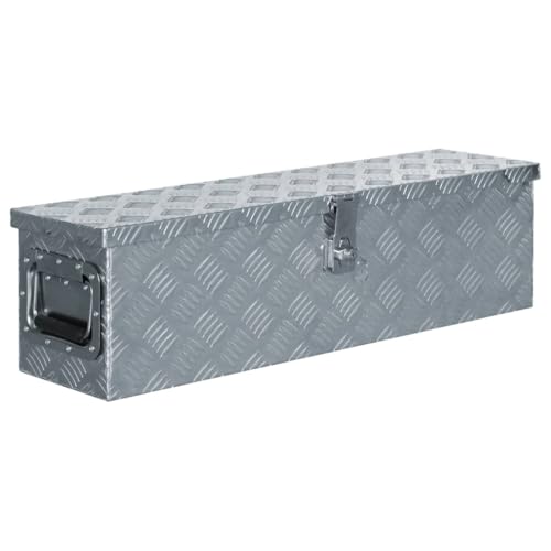 Vetnasa Caja de aluminio 80,5x22x22 cm plateada Bricolaje, Accesorios de bricolaje, Organización y almacenamiento de herramientas, Cajas de herramientas Plateado 5,25 KG