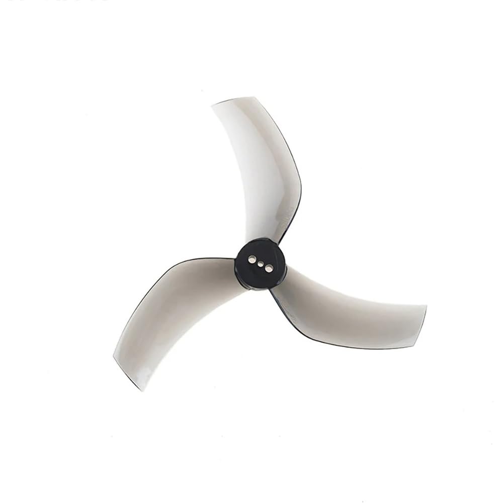 SPARKHOBBY GF D90S 90mm 3-Blade 3.5inch Propeller 3 hole 1.5mm PC Higher Efficiency for RC Freestyle Cinehoop Racing Drones Spare Parts (2Pairs D90S-3 Gray)