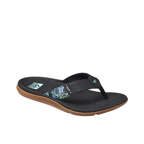 Image of REEF Santa Ana Womens Flip Flop, Arch Support, Water Friendly, Non Marking Outsole