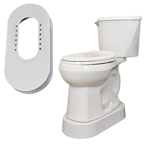 Toilevator Toilet Riser - 3.5 High Toilet Riser Base for Handicap and Elderly Extra Tall Toilet Seat Elevator 500 lb Capacity Easy Install Toilet Seat Riser Compatible with Standard Toilets