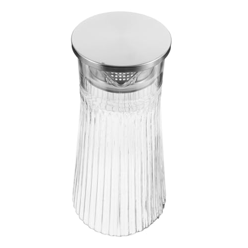 ABOOFAN Brocca Trasparente Con Coperchio Kettle Multiuso Per Tè Succo e Bevande Fredde Design Elegante Per Casa e Ristoranti Manico Ergonomico Per Comoda Versatilità