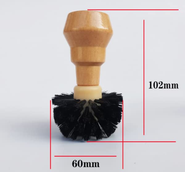 Spazzola Per Pulizia Setaccio Macchina Caffè - Manico Legno E Setole Nylon