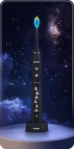 Berdsen Elektrische Zahnbürste - Schallzahnbürste - 6 Putzmodi - 3 Intensitätsstufen - 3 Bürstenköpfe - Reiseetui - Schwarz – Bild 5