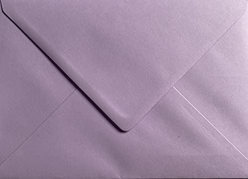 Craft21 Limited Lilac Envelopes 5'' x 7'' / 133mm x 184mm Coloured Envelopes Great for Greeting Cards Wedding Invitations