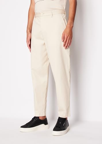 Armani Exchange Men's Clean Limited Milano Edition Cotton Trouser Pants, Fog2