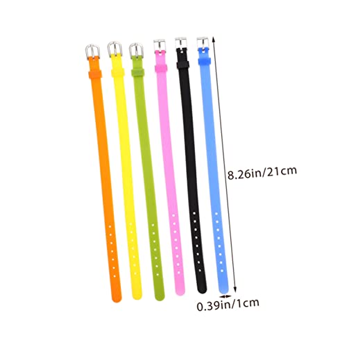 12PCS Silicone DIY Watch Bands Skin-Friendly Colorful Wristbands for Boys and Girls Multi-Function Stretch Bracelets for Autism Awareness Party and Playtime4