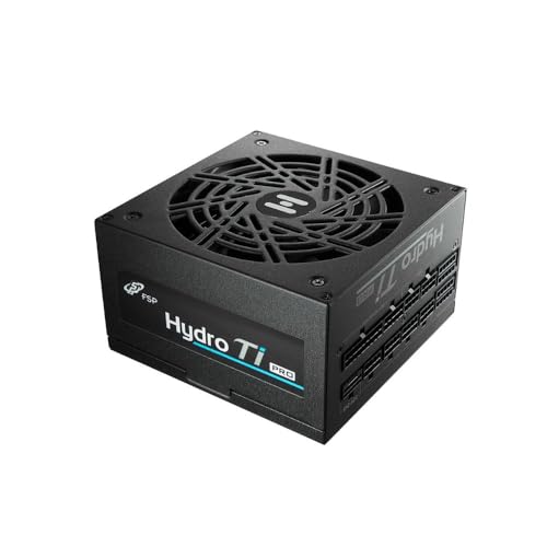 Image of FSP Hydro Ti PRO 1000W Power Supply, ATX3.1 PCIe 5.1 Ready, 80 Plus & Cybenetics Titanium Efficiency, Native 12V-2x6 Connector, Lambda A++ w /135mm FDB Fan, 10 Year Warranty (HTI-1000M-GEN5)