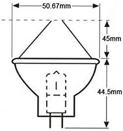 Miniatura 2 de EKE - Bombilla MR16 GX5.3 de 21 V y 150 W (paquete de 2)