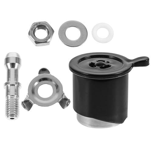Conjunto de válvulas de seguridad para olla a presión con mango de liberación de vapor, válvulas limitadoras y de alivio de presión, cubierta anti-bloqueo, material PP y hierro, repuestos compatibles para olla eléctrica miniatura 1