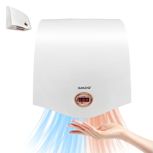 Catálogo para Comprar On-line Secadores de mano los 5 mejores. 46 GMDQ - Secador de manos potente de 1600 W para baños comerciales, secador de manos eléctrico, sin contacto, extra silencioso, bajo nivel de ruido (40 db), tipo montado en la...