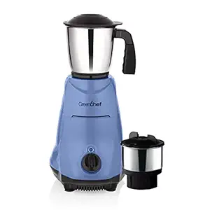Greenchef Twist (550 Watt) Mixer Grinder with 2 Stainless Steel Jar,Blue.