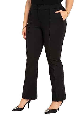 ELOQUII Women's Plus Size The Ultimate Stretch Flare Leg Pant