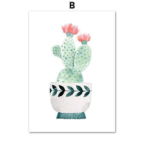 Affiche et gravure murale cactus déco chambre bébé toile 50x70 - 3