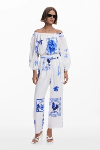 Mono blanco Desigual de diseño premium Támesis talla XS 2