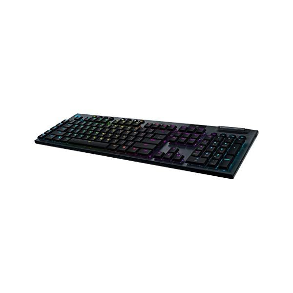 Logitech G915 LIGHTSPEED RGB Mechanical Gaming Keyboard, Low Profile GL Tactile Key Switch, LIGHTSYNC RGB, Advanced Wireless and Bluetooth Support – Tactile,Black