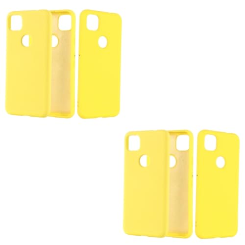Coque de téléphone silicone liquide jaune OSALADI pour un quotidien actif sans chocs