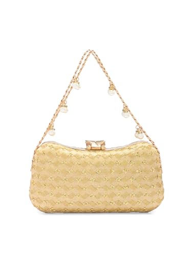 Image of TOOBA Handicraft Clutch Purse For Women with Sleek Design Embroidered Clutch| Trendy Stylish Bridal, Party, Wedding Sling Bag