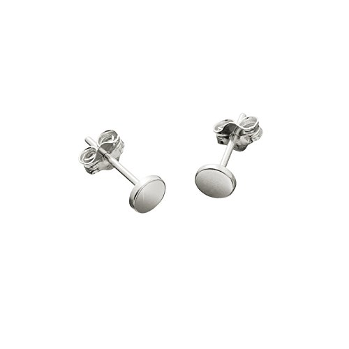 Boucles d'oreilles à disque plat 4,5 mm en argent sterling 11 mm Cover
