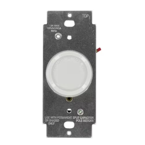 Leviton Rotary Ceiling Fan Wall Switch, Quiet 4-Speed Fan Control,