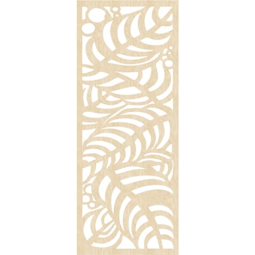 Image of 31 3 /8 inchW x 79 3 /8 inchH x 3 /8 inchT Mills Decorative Fretwork Wood Wall Panels, Birch