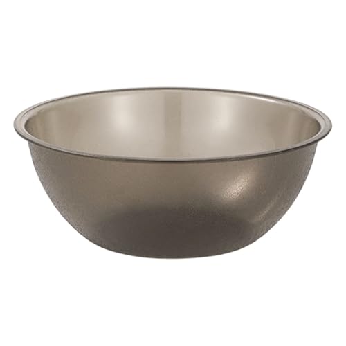 Tazón grande acrílico gris de 30 cm para mezclar y servir miniatura 1