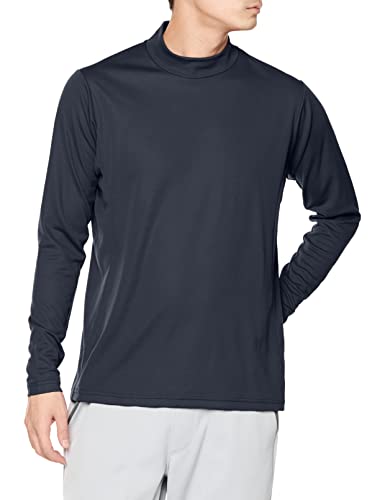 [ミズノ] トレーニングウェア ブレスサーモ 長袖 Tシャツ ハイネック 吸湿発熱 32MA2544 メンズ ナイトブルー L