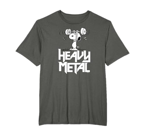 Peanuts - Snoopy de Metal Pesado Camiseta