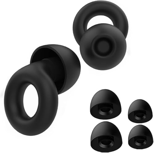 Genérico Tapones Oídos Ruido Dormir,Tapones ultracómodos antirruido,Aoot Silicona Comodos Reutilizables Orejeras,para dormir, concentrarse, viajar,sensibilidad al ruido