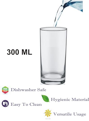 Image of Water /Juice Glasses: Lifting Your Sips to Unforgettable Moments, Glass, Clear, Pack of 4- T2