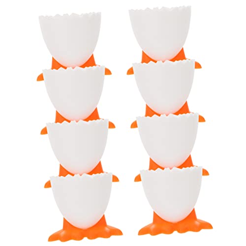 OFFSCH 8Pcs Cute Egg Holders Chicken Feet Design for Breakfast and Dining Table Decor Material Fun Tableware for Home and Parties