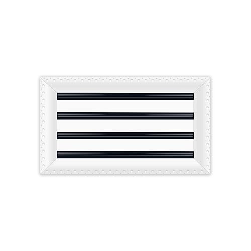 Image of BUILDMART - 16x8 MUD-in Air Vent Cover - Drywall MUD in White Air Vent - MUD Linear Slot Diffuser - Register Grille for Ceiling and Walls - Texas Buildmart