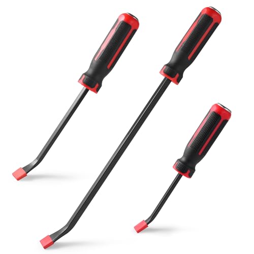 Rattling from the Front of the Vehicle - 2016-2021 Honda 4 Pry Bar Set with Ergonomic Handles and Strike Cap, 3-Piece Heavy Duty Angled Pry Bar Tool Set (8, 12, 18 in) for Prying, Scraping, Lifting, Removing Objects