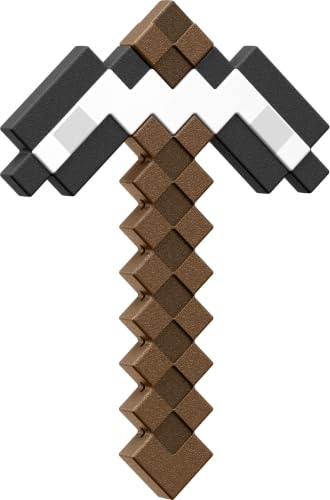 Image of Mattel Minecraft Iron Pickaxe Battle Toy, Kid-Sized Accessory